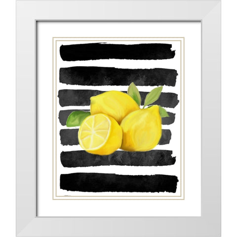 Fresh 1 White Modern Wood Framed Art Print with Double Matting by Allen, Kimberly