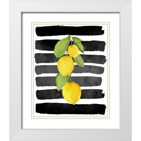 Fresh 3 White Modern Wood Framed Art Print with Double Matting by Allen, Kimberly