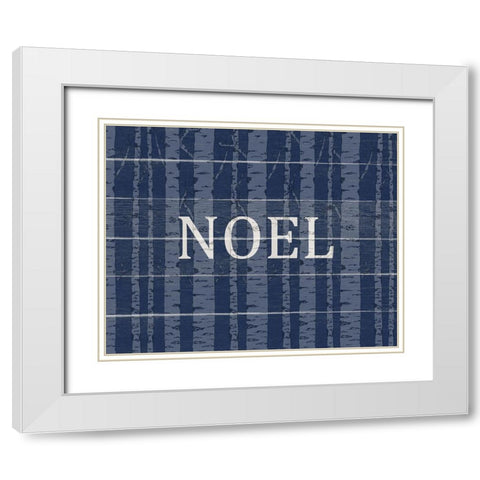 Noel Aspens Christmas White Modern Wood Framed Art Print with Double Matting by Allen, Kimberly