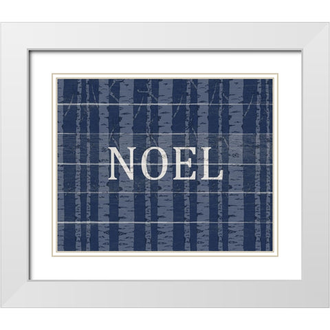 Noel Aspens Christmas White Modern Wood Framed Art Print with Double Matting by Allen, Kimberly