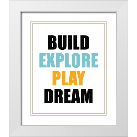 Build 2 White Modern Wood Framed Art Print with Double Matting by Allen, Kimberly