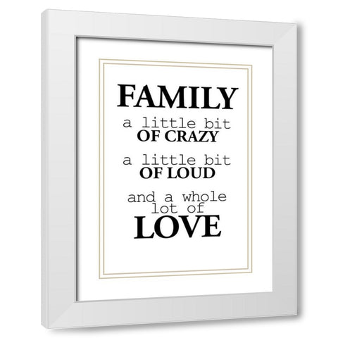 A Little Bit White Modern Wood Framed Art Print with Double Matting by Allen, Kimberly