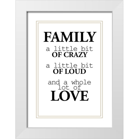 A Little Bit White Modern Wood Framed Art Print with Double Matting by Allen, Kimberly