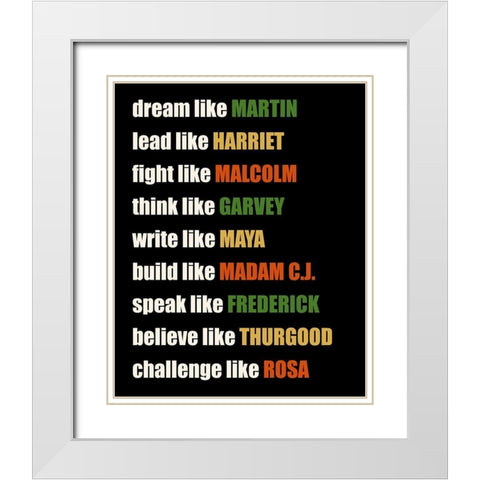 Like White Modern Wood Framed Art Print with Double Matting by Allen, Kimberly