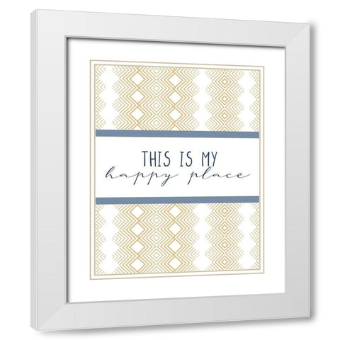 This Is White Modern Wood Framed Art Print with Double Matting by Allen, Kimberly