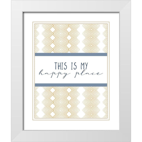 This Is White Modern Wood Framed Art Print with Double Matting by Allen, Kimberly