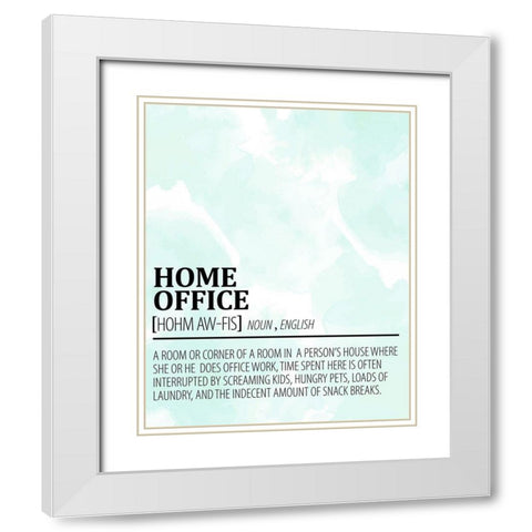Home Office White Modern Wood Framed Art Print with Double Matting by Allen, Kimberly