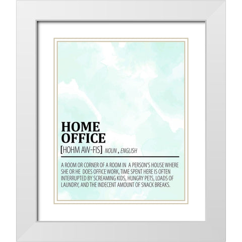 Home Office White Modern Wood Framed Art Print with Double Matting by Allen, Kimberly