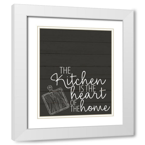 Heart of the Home White Modern Wood Framed Art Print with Double Matting by Allen, Kimberly
