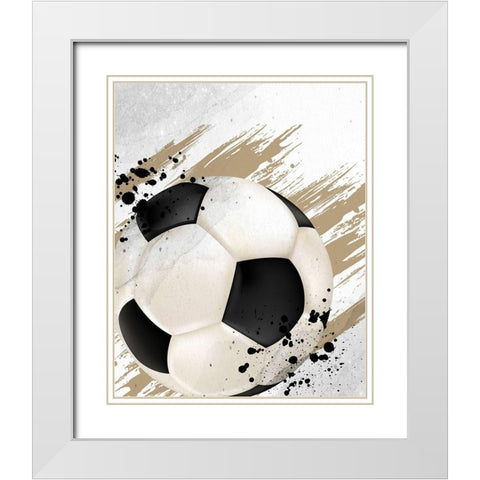 Sport Life 1 White Modern Wood Framed Art Print with Double Matting by Allen, Kimberly