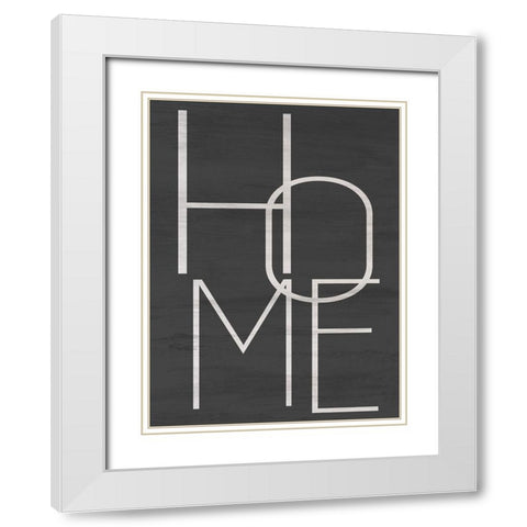 Home White Modern Wood Framed Art Print with Double Matting by Allen, Kimberly