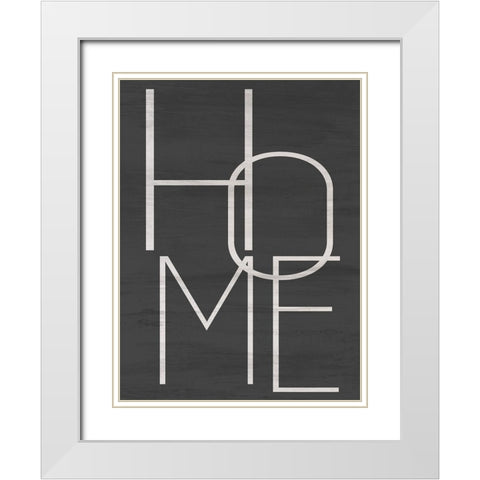 Home White Modern Wood Framed Art Print with Double Matting by Allen, Kimberly
