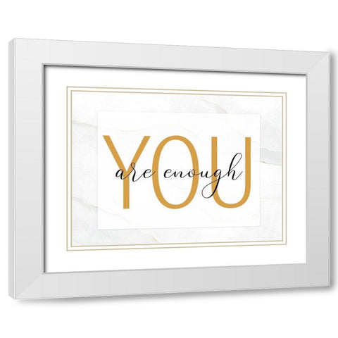 Be 2 White Modern Wood Framed Art Print with Double Matting by Allen, Kimberly