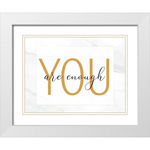 Be 2 White Modern Wood Framed Art Print with Double Matting by Allen, Kimberly