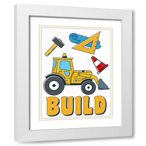 Build 1 White Modern Wood Framed Art Print with Double Matting by Allen, Kimberly