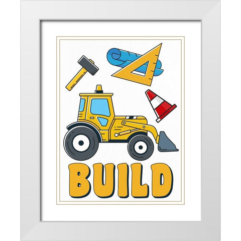 Build 1 White Modern Wood Framed Art Print with Double Matting by Allen, Kimberly