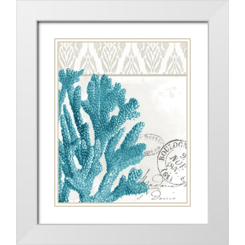 By the Sea 2 White Modern Wood Framed Art Print with Double Matting by Allen, Kimberly