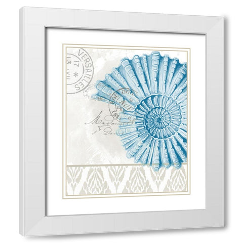 By the Sea 3 White Modern Wood Framed Art Print with Double Matting by Allen, Kimberly