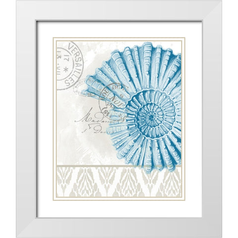 By the Sea 3 White Modern Wood Framed Art Print with Double Matting by Allen, Kimberly