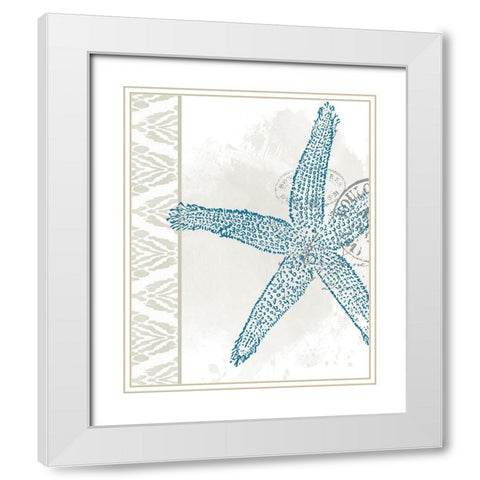 By the Sea 5 White Modern Wood Framed Art Print with Double Matting by Allen, Kimberly