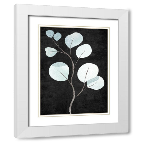 Stems 2 White Modern Wood Framed Art Print with Double Matting by Allen, Kimberly