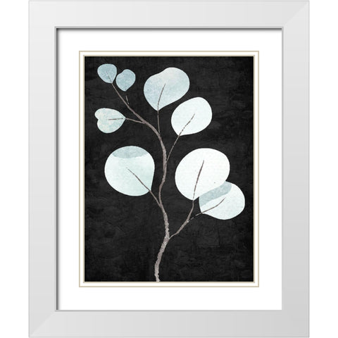 Stems 2 White Modern Wood Framed Art Print with Double Matting by Allen, Kimberly