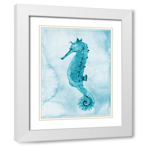 Bright Sea 1 White Modern Wood Framed Art Print with Double Matting by Allen, Kimberly