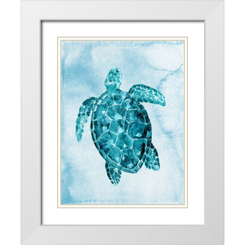 Bright Sea 2 White Modern Wood Framed Art Print with Double Matting by Allen, Kimberly
