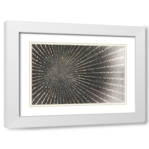 Burst of Black White Modern Wood Framed Art Print with Double Matting by Allen, Kimberly