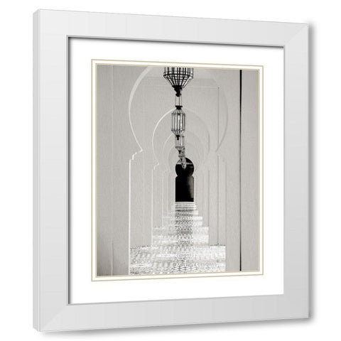 Lantern Hall White Modern Wood Framed Art Print with Double Matting by Allen, Kimberly