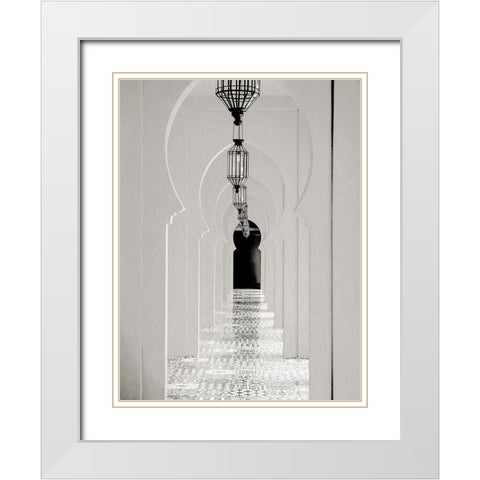 Lantern Hall White Modern Wood Framed Art Print with Double Matting by Allen, Kimberly