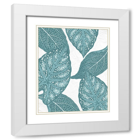 Colored Tropics 1 White Modern Wood Framed Art Print with Double Matting by Allen, Kimberly