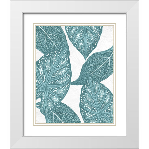 Colored Tropics 1 White Modern Wood Framed Art Print with Double Matting by Allen, Kimberly