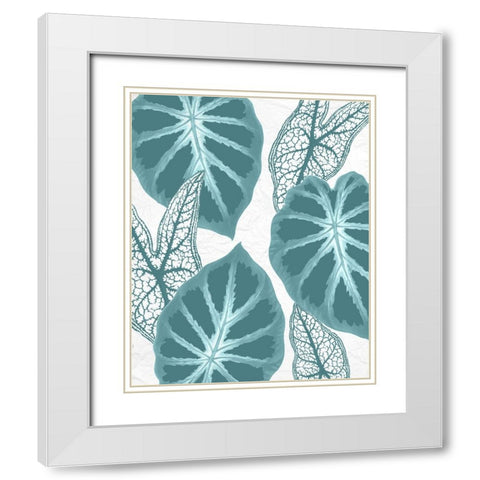 Colored Tropics 2 White Modern Wood Framed Art Print with Double Matting by Allen, Kimberly