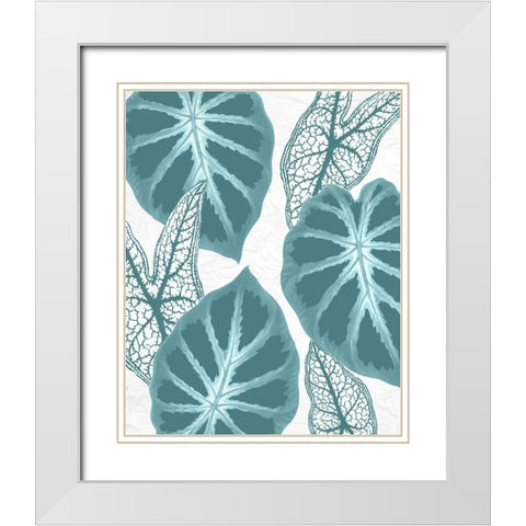 Colored Tropics 2 White Modern Wood Framed Art Print with Double Matting by Allen, Kimberly