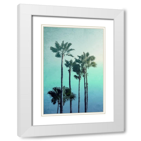Sunset Blues 1 White Modern Wood Framed Art Print with Double Matting by Allen, Kimberly
