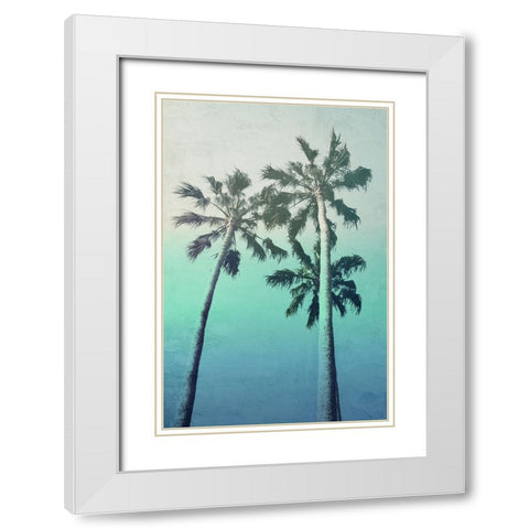 Sunset Blues 2 White Modern Wood Framed Art Print with Double Matting by Allen, Kimberly