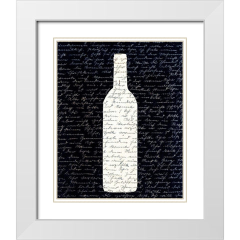 Wine on Black 2 White Modern Wood Framed Art Print with Double Matting by Allen, Kimberly