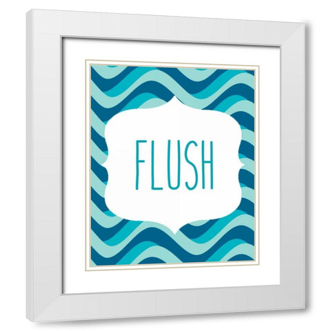 Ocean Waves 2 White Modern Wood Framed Art Print with Double Matting by Allen, Kimberly