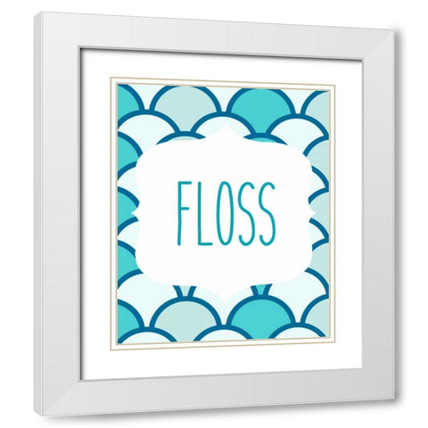 Ocean Waves 4 White Modern Wood Framed Art Print with Double Matting by Allen, Kimberly
