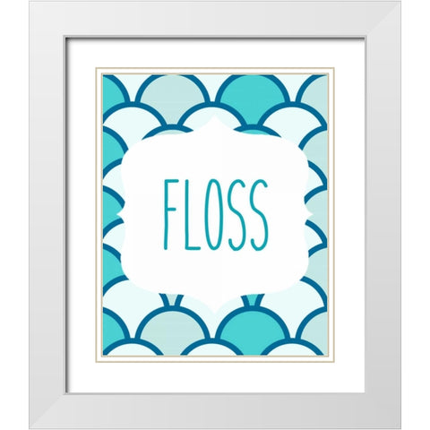 Ocean Waves 4 White Modern Wood Framed Art Print with Double Matting by Allen, Kimberly