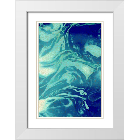 Cosmic A White Modern Wood Framed Art Print with Double Matting by Allen, Kimberly