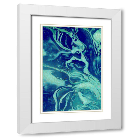 Cosmic B White Modern Wood Framed Art Print with Double Matting by Allen, Kimberly