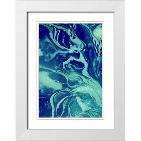 Cosmic B White Modern Wood Framed Art Print with Double Matting by Allen, Kimberly