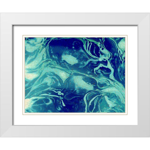 Cosmic White Modern Wood Framed Art Print with Double Matting by Allen, Kimberly
