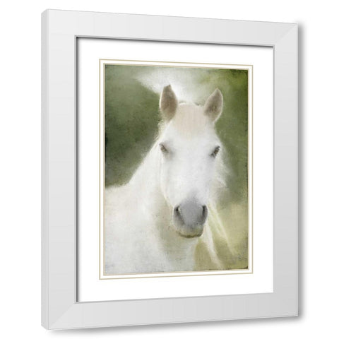 Calm White Modern Wood Framed Art Print with Double Matting by Allen, Kimberly