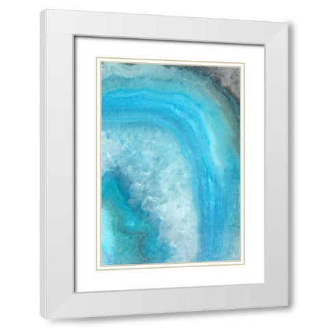 Shades 2 White Modern Wood Framed Art Print with Double Matting by Kimberly, Allen