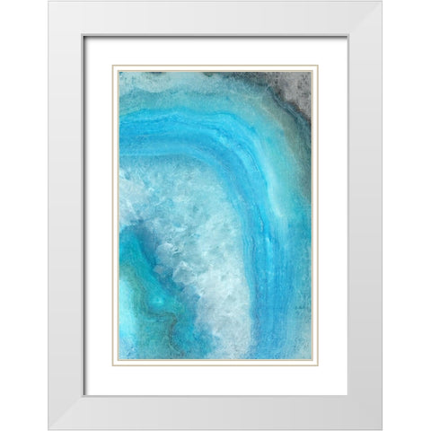 Shades 2 White Modern Wood Framed Art Print with Double Matting by Kimberly, Allen