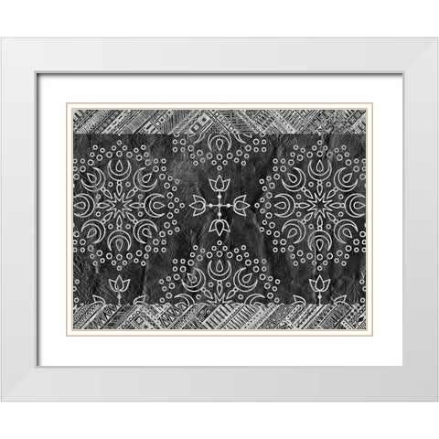 Patterned White Modern Wood Framed Art Print with Double Matting by Kimberly, Allen