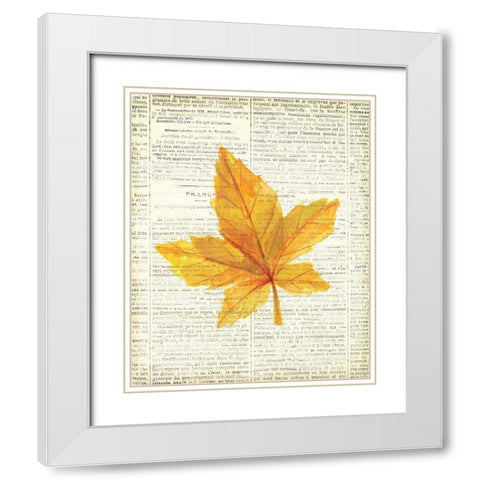 In the Fall 1  White Modern Wood Framed Art Print with Double Matting by Kimberly, Allen
